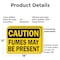 Signmission Fumes May Be Present Caution Sign, Plastic, 18in W x 12in L, 2PK OS-2PACK-CS-P-1218-L-19173 - alternate 4